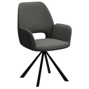 AC Design Stuhl Graham 2 Stück, Dunkelgrau