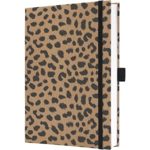 Jolie Notizbuch Pure Cheetah, A5, Liniert, Schwarz/Braun