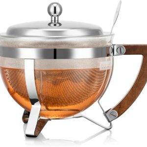 Bodum Teekanne mit Edelstahlfilter Chambord verchromt, 1 l