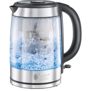 Russell Hobbs Wasserkocher Clarity 1.5 l, Silber/Transparent