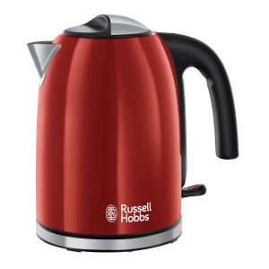 Russell Hobbs Wasserkocher 1.7 l, Schwarz/Rot