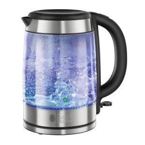 Russell Hobbs Wasserkocher 1.7 l, Transparent/Schwarz/Silber