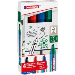 edding Flipchart-Marker 383, 4 Stück