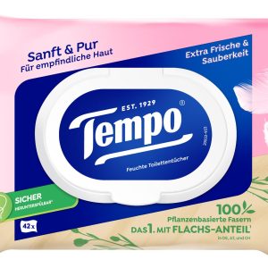 Tempo Feuchttücher sanft & pur parfumfrei 42 Stück