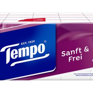 Tempo Taschentücher sanft&frei 4 lagig 20 x 9 Stück