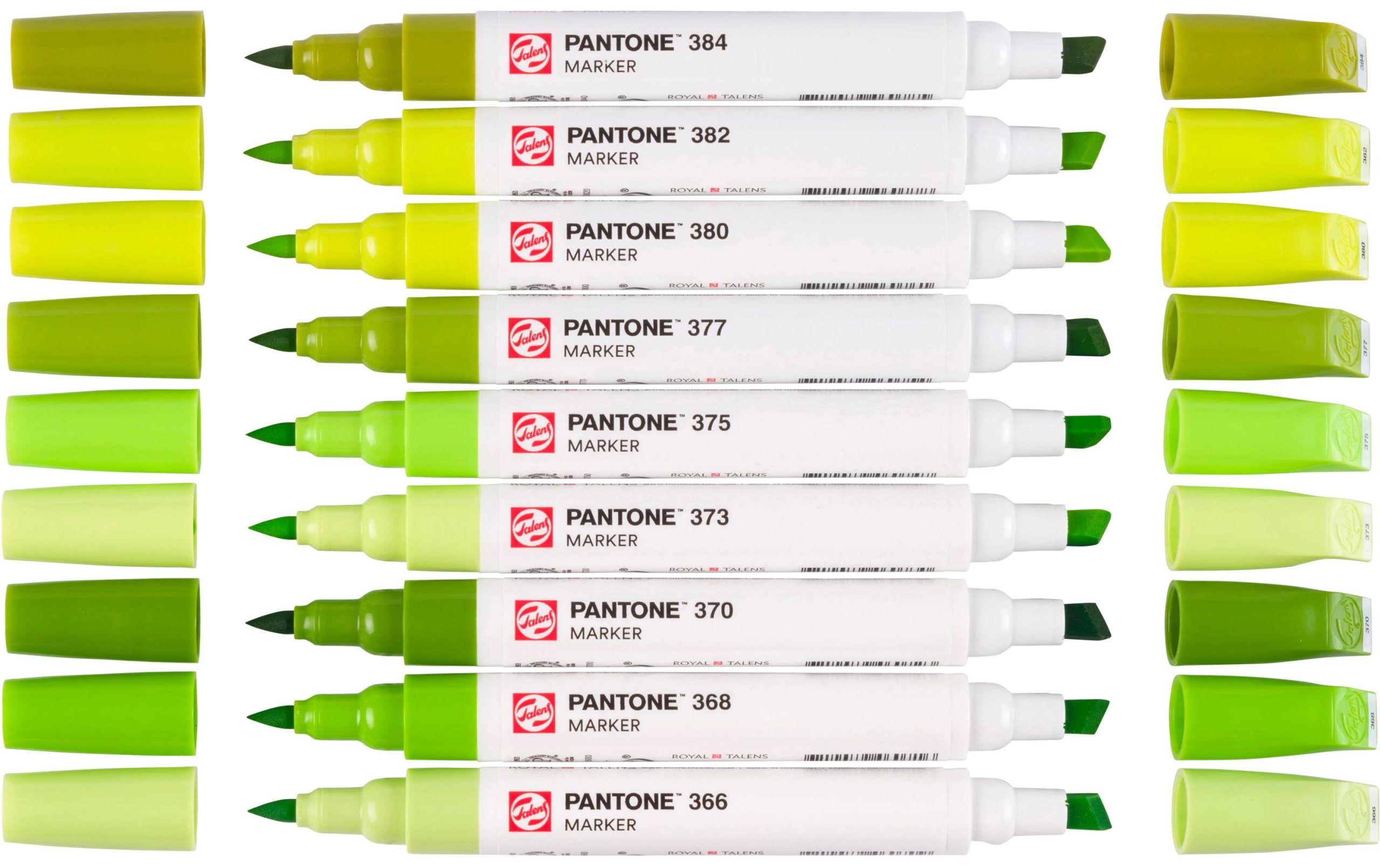 Talens Pantone Marker Set 9x Grün/Gelb
