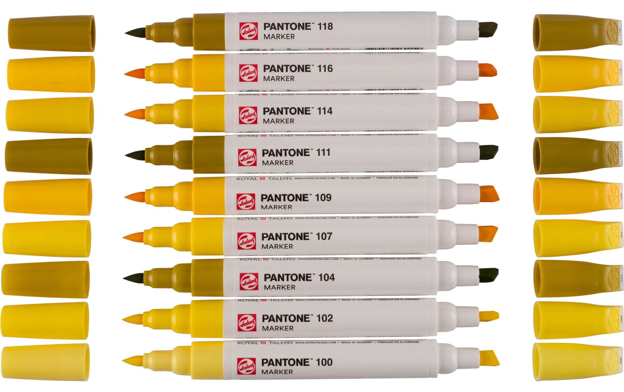 Talens Pantone Marker Set 9x Gelb