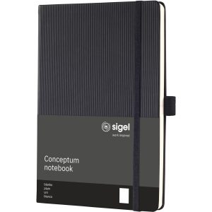 Sigel Notizbuch Conceptum A5, Blanko, Schwarz