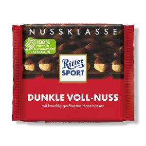 Ritter Sport Schokolade Dunkle Voll Nuss 100 g