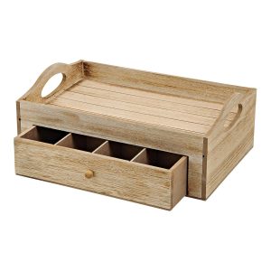 G. Wurm Teebox mit sieben Fächern 30 x 11 x 20 cm