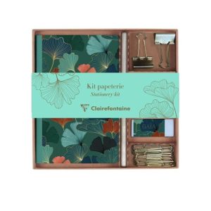 Clairefontaine Schreibset Gaia A5, Liniert, Blau