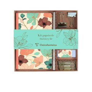 Clairefontaine Schreibset Gaia A5, Liniert, Beige