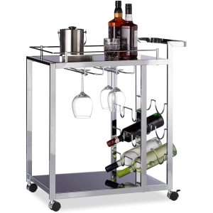 relaxdays Servierwagen Baron 75 x 40 x 70 cm