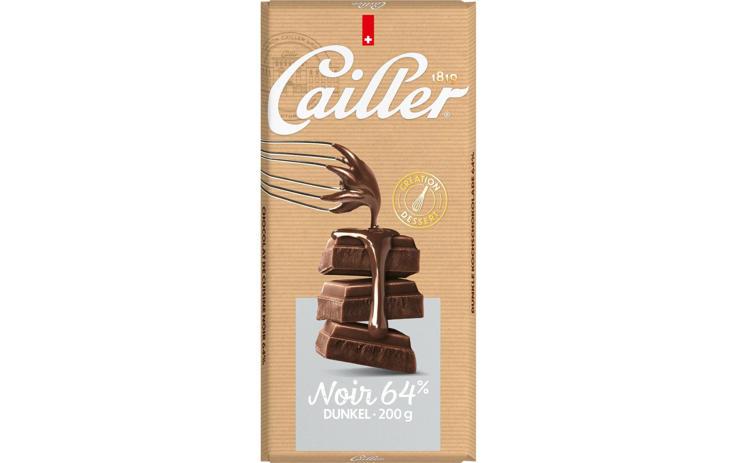 Cailler Dunkle Tafelschokolade 64% 200 g