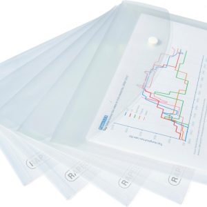 Rapesco Dokumentenmappe A5, Transparent, 5 Stück