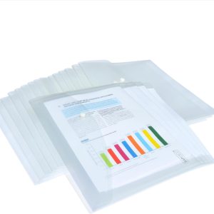 Rapesco Dokumentenmappe A4+, Transparent, 50 Stück