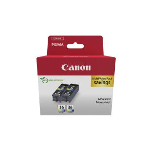 Canon Tinte CLI-36, (2 Stück) Color