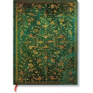 Paperblanks Notizbuch Smaragdblume 18 x 12 cm, Blanko, Smaragdgrün