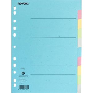 novooo. Register A4, 1 Reihe, 10 Tabs Bunt