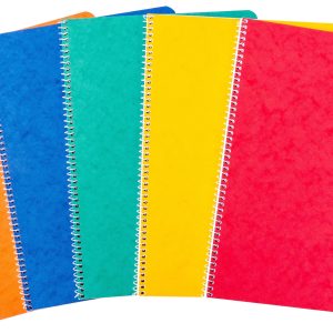 novooo. Notizbuch A4, 9 mm liniert 80 g assortiert