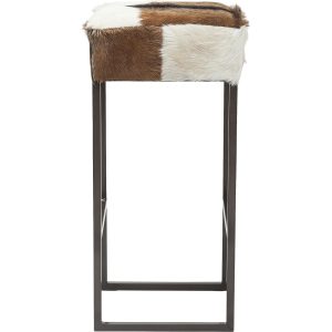 Kare Barhocker Country Life 35 x 74 cm, Braun/Schwarz/Weiss