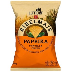 Lütolf Ribelmais Tortilla Chips mit Paprika 150 g