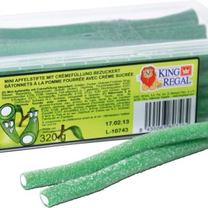 King Regal Gummibonbons Mini Apfelstifte bezuckert 320 g