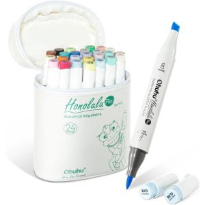Ohuhu Honolulu Plus Kunstmarker (24 Stk.) 24 Stück