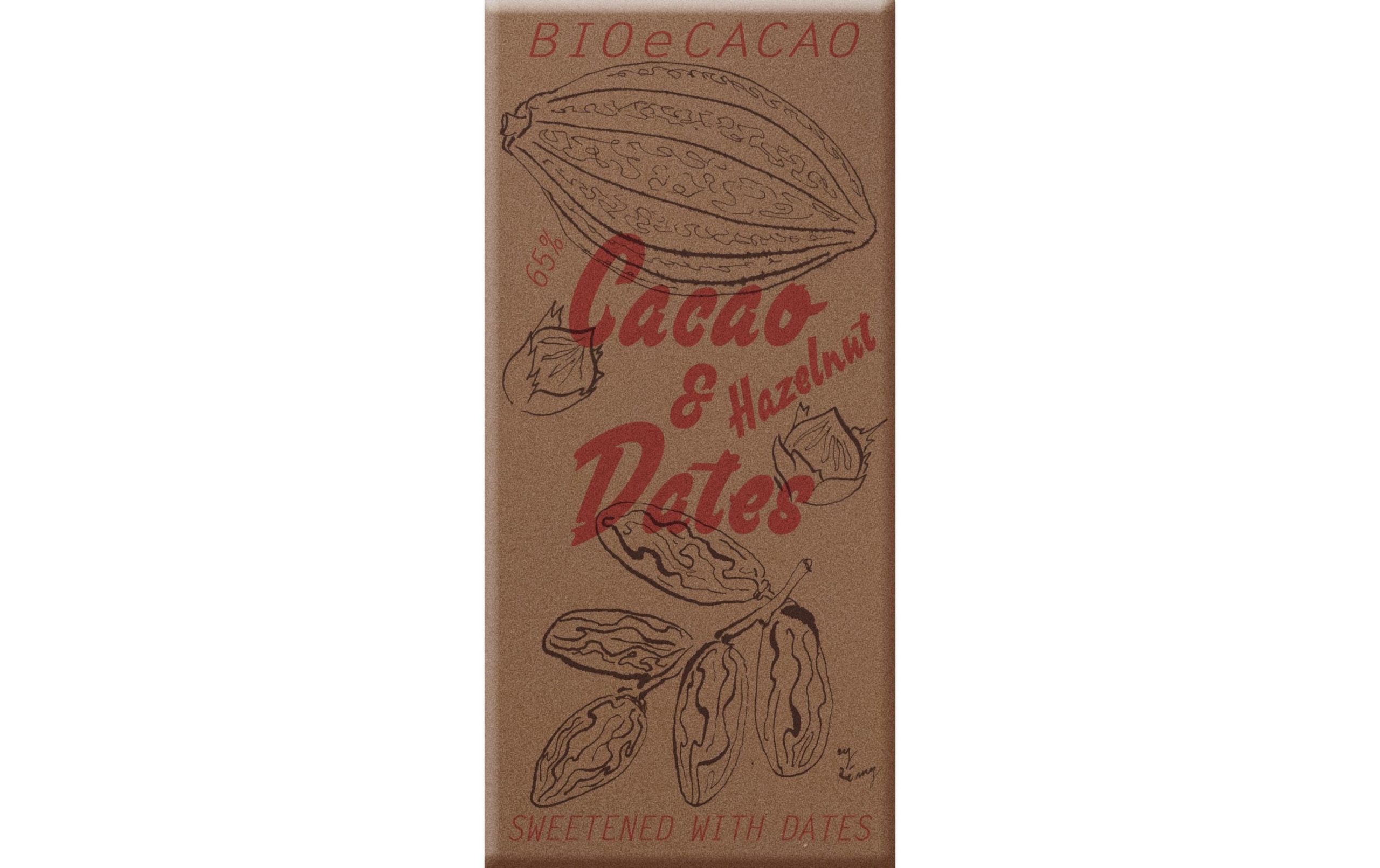 BioeCacao Dattelschokolade Hazelnut 65% 90 g
