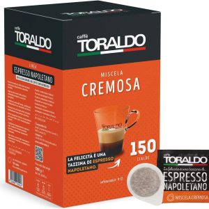 Caffè Toraldo Kaffeepads ESE Pads Miscela Cremosa 150 Stück