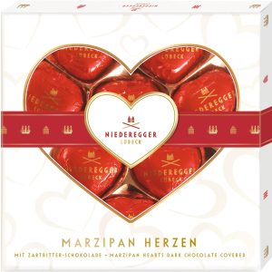 Niederegger Schokoladen-Pralinen Marzipan Herzen 125 g