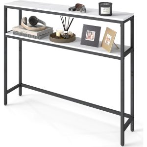 VASAGLE Konsolentisch 100 x 80.5 cm, Weiss