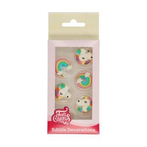 Funcakes Zuckerdekor Einhorn & Regenbogen 12 Stück