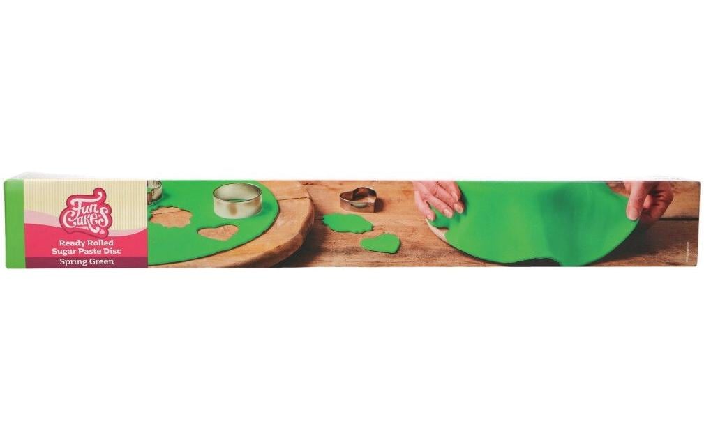 Funcakes Ausgerollte Fondant Decke Grün, 430g