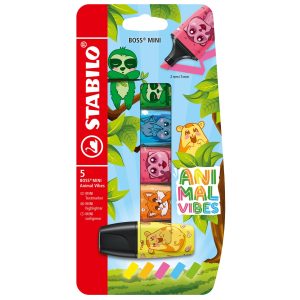 STABILO Textmarker MINI Animal Vibes 5 Stück