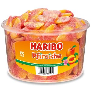Haribo Gummibonbons Pfirsiche Dose 1350 g