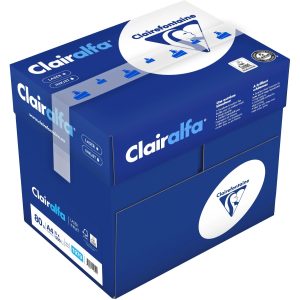 Fischer Papier Kopierpapier A4 FSC Clairalfa A4, Weiss, 80 g/m², 2500 Blatt
