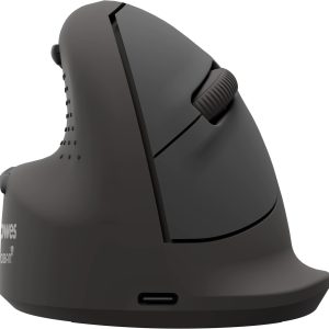 Fellowes Workplace Vertikalmaus Breyta Plus+ Linkshänder, Medium, Schwarz