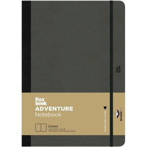 Flexbook Adventure Notebook gepunktet 17 x 24 cm, Dot, Schwarz