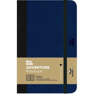 Flexbook Adventure Notebook 9 x 14 cm, Liniert, Royal Blue