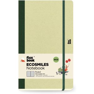 Flexbook Ecosmiles Notebook 13 x 21 cm, Liniert, Hellgrün
