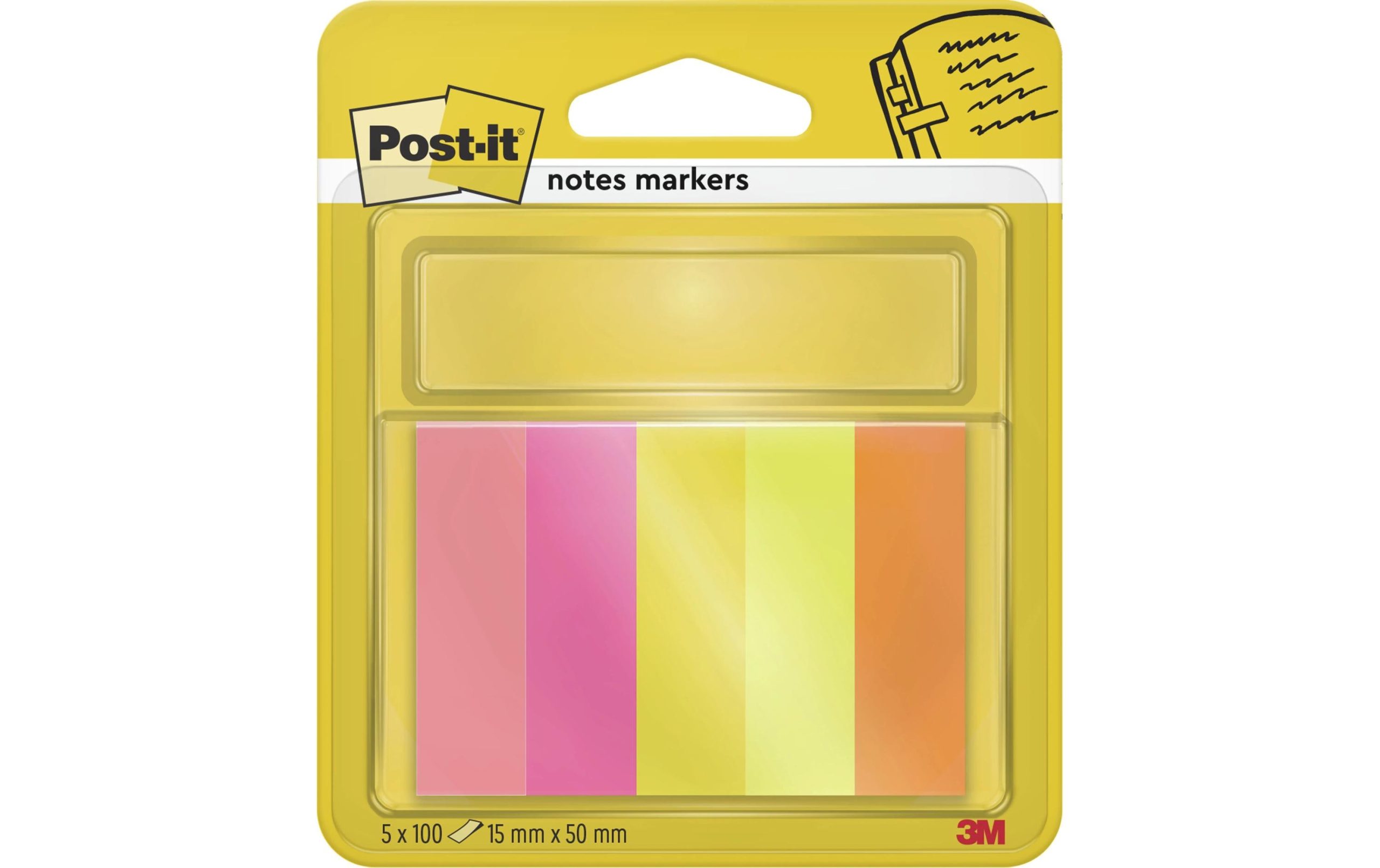 Post-it Page Marker Post-it 15 mm x 50 mm Mehrfarbig