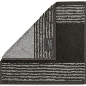 Cawö Waschlappen Two-Tone 30 x 30 cm, Dunkelgrau