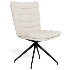 AC Design Stuhl Grafton Creme/Schwarz, 2 Stück