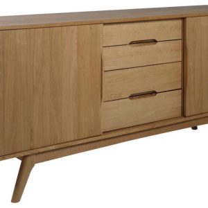 AC Design Sideboard Marte 180 x 84 cm, Dunkelbraun