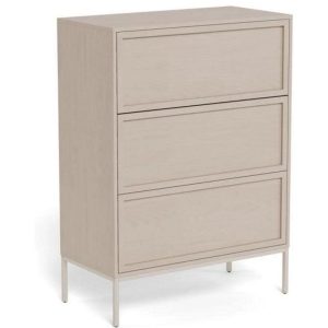 AC Design Kommode Palmdale 80 x 40 x 110 cm, Grau