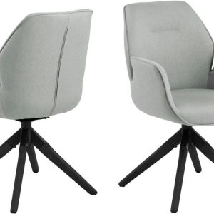 AC Design Stuhl Aura Hellgrau/Schwarz