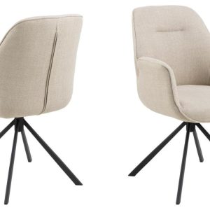 AC Design Stuhl Aura Beige/Schwarz