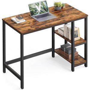 VASAGLE Tisch Braun/Schwarz 100 x 50 cm