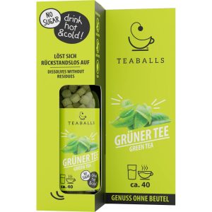 TEABALLS Teaballs grüner Tee Black Selection ca. 40 Tassen